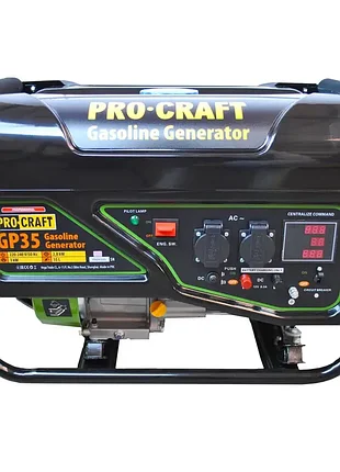 Бензиновый генератор procraft gp35 universal