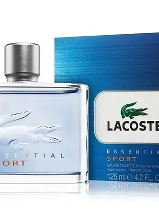 Туалетна вода чоловіча lacoste essential sport blue pour homme 125 мл