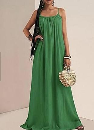 Комфортное с карманами платье 👗 сарафан большого размера