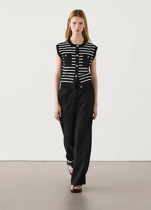 Женская жилетка кардиган олд мани massimo dutti s