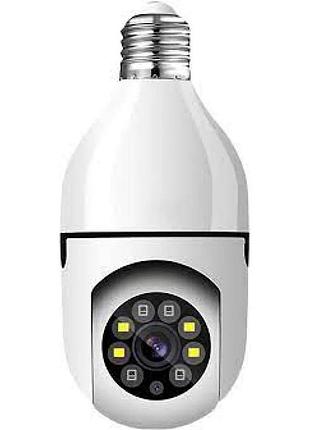 Беспроводная ip камера в плафоне для лампочки e-smarter e27 full-hd 2mp с wi-fi