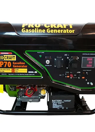 Генератор бензиновый procraft gp70 universal
