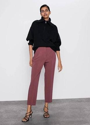 Стильні штани з високою посадкою zara
