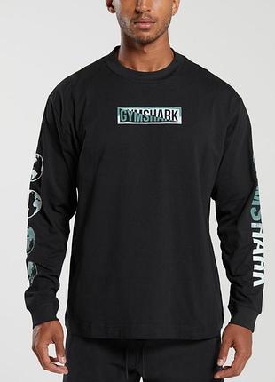Gymshark (m) global graphic long sleeve лонгслив кофта