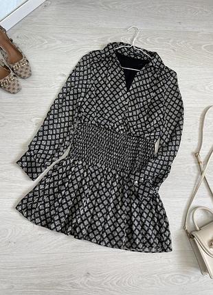 Сукня з шифону в принт zara