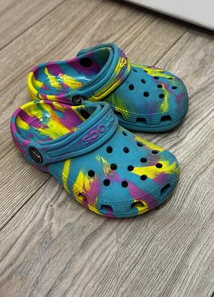 Дитячі тапочки crocs c8 оригінал