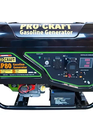 Генератор бензиновый procraft gp80 universal
