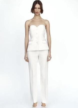 New! жіночі білі брюки/штани від улюбленого бренду zara.