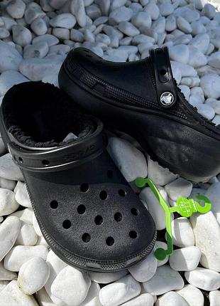 Crocs platform зимние кроксы платформа с мехом crocs утепленные crocs утепленные на платформе crocs crocs crocs crocs black черные