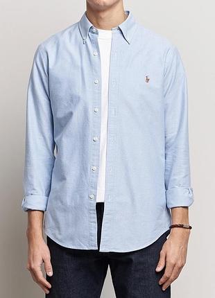Блакитна сорочка polo ralph lauren oxford