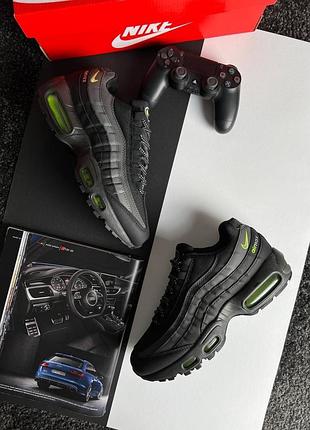 Чоловічі кросівки nike air max 95 black grey green