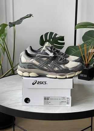 Кросівки жіночі asics srortstyle gel-nyc beige