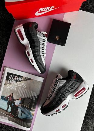 Жіночі кросівки nike air max 95 black grey white