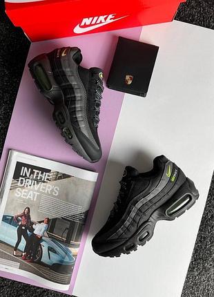 Жіночі кросівки nike air max 95 black grey