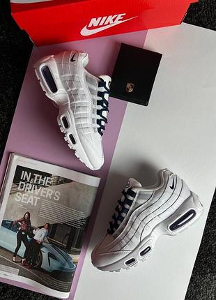 Жіночі кросівки nike air max 95 white navy