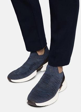 Трикотажні кросівки-сліпони італійського бренду boggi milano willow slip-on sneakers 💙