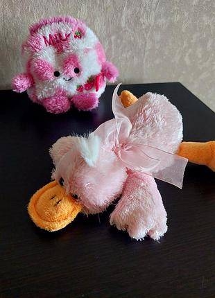 Игрушки антистресс утенка клубничка