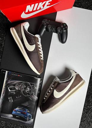 Чоловічі кросівки nike cortez m brown beige