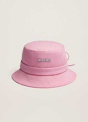 Jacquemus gadjo bucket hat - рожева панама жакмю капелюх