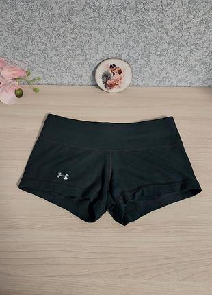 Женские черные спортивные мини шорты under armour.