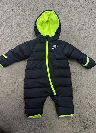 Зимовий комбінезон nike дитячий, чорний + неоново-салатовий