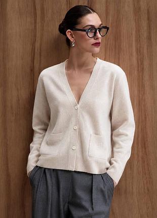 Кардиган массімо дутті кофта на гудзиках massimo dutti