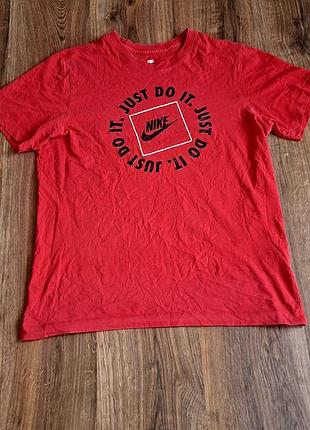 Мужская уникальная футболка nike с большим лого оригинал