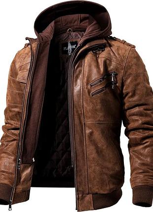 Шкіряна куртка бомбер чоловіча шкірянка косуха flavor massimo dutti antony morato
