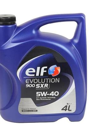 Моторное масло elf evolution 900 sxr 5w-40, 4л elf 196115
