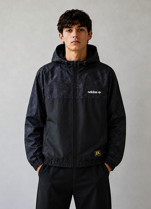 Фирменная двухсторонняя ветровка adidas originals
