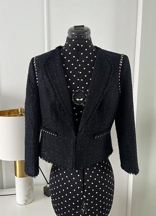 Піджак, блейзер, жакет nine west чорний, твід