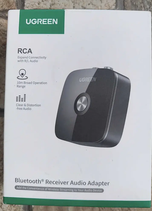 Bluetooth-адаптер ugreen bluetooth 5.3 aux приемник для стереосистемы ресивера 2rca 3.5mm (cm123)