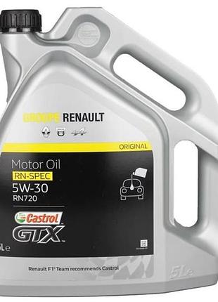 Моторное масло renault 5w30 rn720 4x5l renault 7711943687
