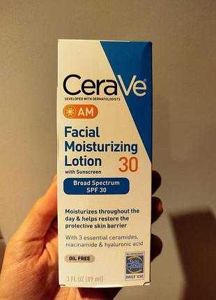 Увлажняющий крем лосьон для лица cerave am facial moisturizing lotion spf 30 89 мл