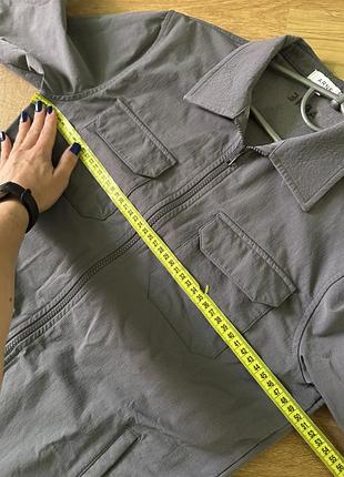 Куртка-сорочка arne чоловіча сіра на блискавці overshirt s 3