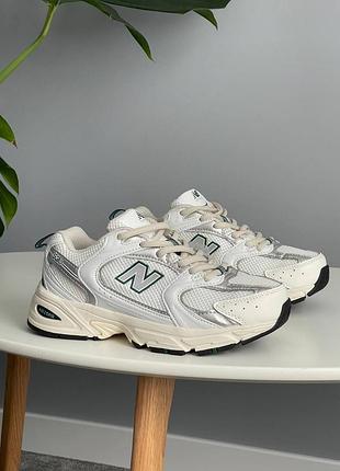 😍 женские кроссовки new balance 530 white green mr530sx