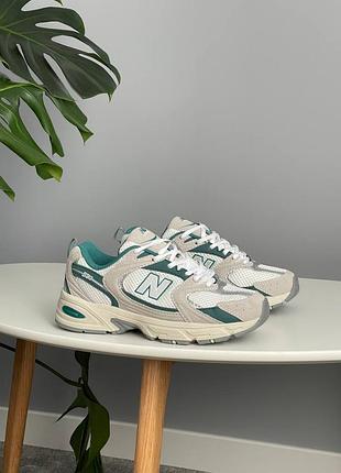 😍 женские кроссовки new balance 530 white green mr530qa