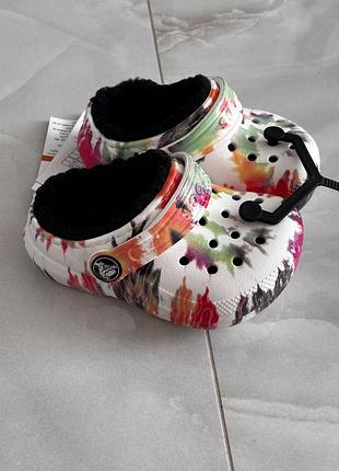 Крокси дитячі теплі crocs 20-21