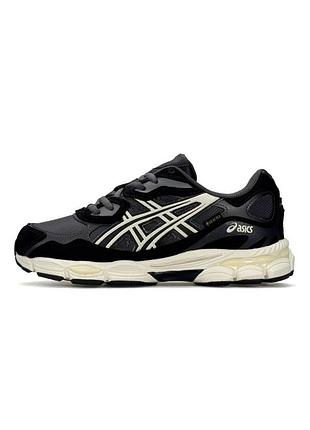 Теплі кросівки чоловічі asics gel-nyc, сірі кросівки водовідштовхуючі, осінь-зима