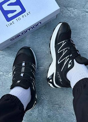 Salomon xt-6 black/white gortex✅💦 5