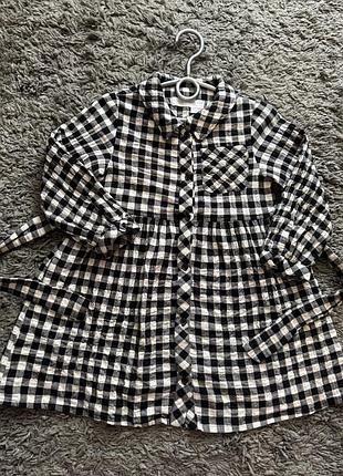 Сукня zara в клітинку 4-5 років 104-110 см
