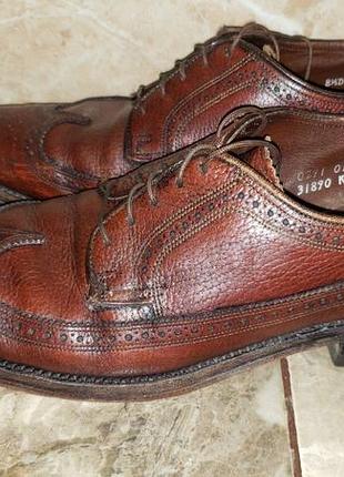Шкіряні туфлі броги florsheim imperial kenmoor (made in usa), розмір 8.5 d (41.5)