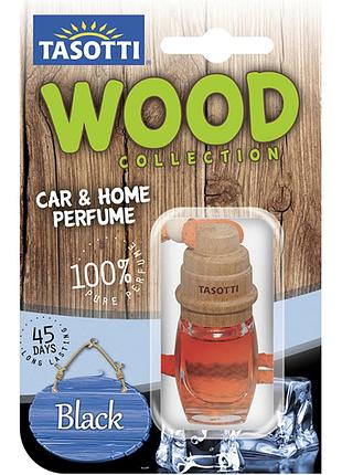 Ароматизатор для авто пробка "wood" black ice (черный лёд) 7мл tasotti