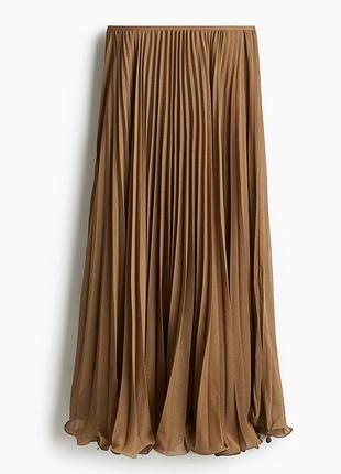 Женская длинная плисерированная шифоновая гофре юбка zara women плисерированная юпка шифон