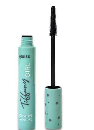 Тушь для ресниц quiss tiffany girl creative volume креативный объем ресниц чёрная 10 мл 1603