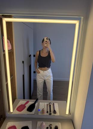Джинси zara молочні/білі