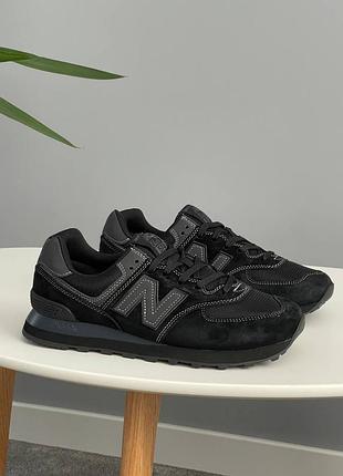 Мужские кроссовки new balance 574 core black ml574eve