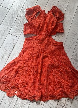 Коралово — червоне плаття asos