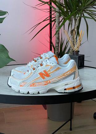 😍 жіночі кросівки new balance 740 white orange