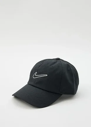 Чорна бейсболка nike club cap з вишитим логотипом оригінал m/l onesize nike sportswear найк клаб нові колекції